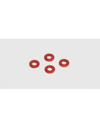 97042-075R Aluminum Color (3x6.5x0.75mm/Red/4pcs) 97042-075R  - KYOSHO RC