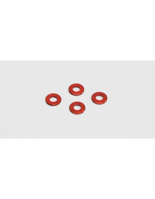 97042-075R Aluminum Color (3x6.5x0.75mm/Red/4pcs) 97042-075R  - KYOSHO RC