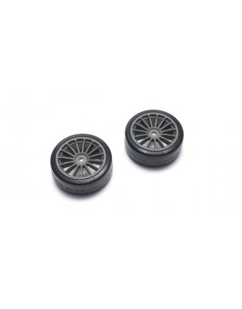 FAT302GM Drift Tire(Pre-glued/Gunmetal/2pcs)FAZER FAT302GM  - KYOSHO RC