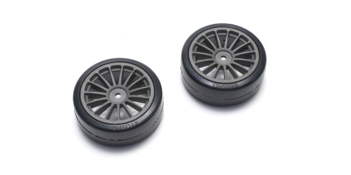 FAT302GM Drift Tire(Pre-glued/Gunmetal/2pcs)FAZER FAT302GM  - KYOSHO RC