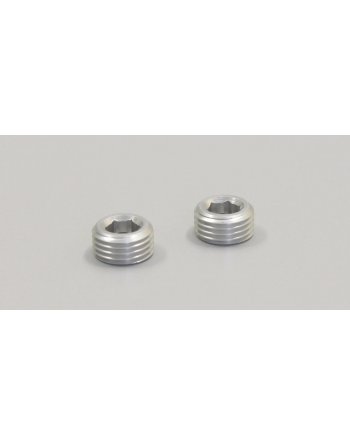 FM338 10mm Screw Cap (Silver/2pcs) FM338S  - KYOSHO RC