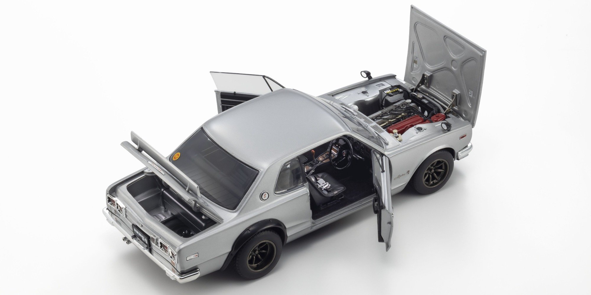 08129S KYOSHO ORIGINAL 1/18scale Nissan Skyline 2000GT-R KPGC10 SILVER  [No.KS08129S]  - KYOSHO minicar