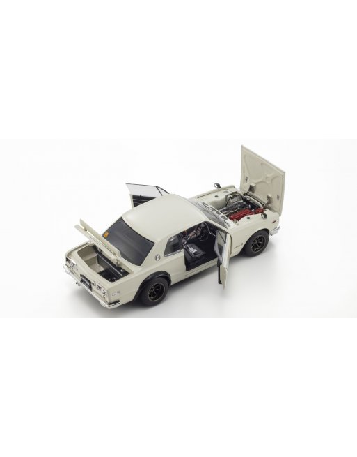 08129W KYOSHO ORIGINAL 1/18scale Nissan Skyline 2000GT-R KPGC10 WHITE  [No.KS08129W]  - KYOSHO minicar