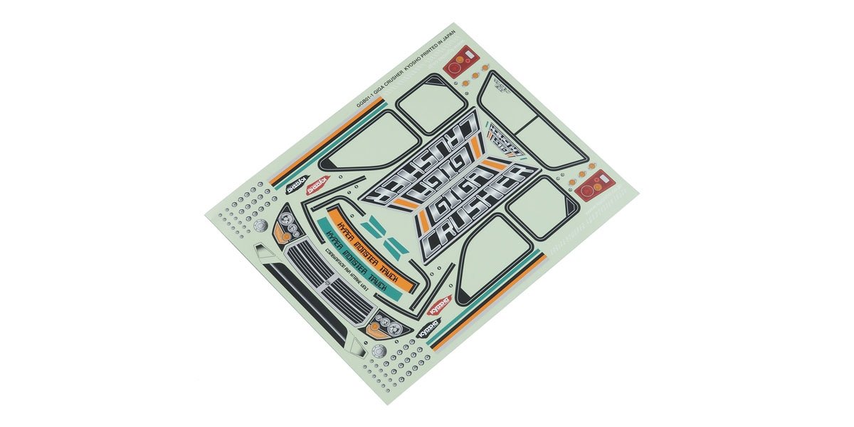 GGB01-01 Decal Set(GIGA CRUSHER) GGB01-01  - KYOSHO RC