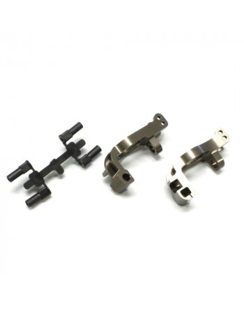 IFW412 Aluminum Front Hub Carrier Set (L R/Gunmetallic/MP9) IFW412C  - KYOSHO RC
