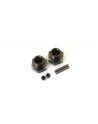 IFW444GM Front Wide Wheel Hub (2pcs/Gunmetal/MP9) IFW444GM  - KYOSHO RC