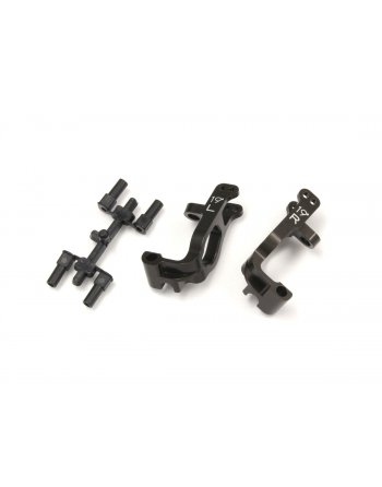 IFW461 Al Front Hub Carrier Set(L,R/19ﾟ/Gunmetal/MP9) IFW461C