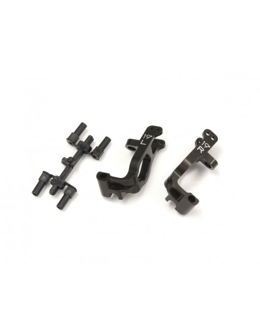IFW461 Al Front Hub Carrier Set(L,R/19ﾟ/Gunmetal/MP9) IFW461C
