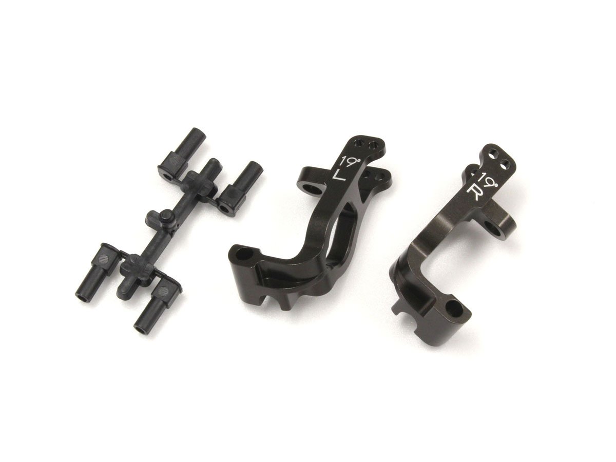 IFW461 Al Front Hub Carrier Set(L,R/19ﾟ/Gunmetal/MP9) IFW461C