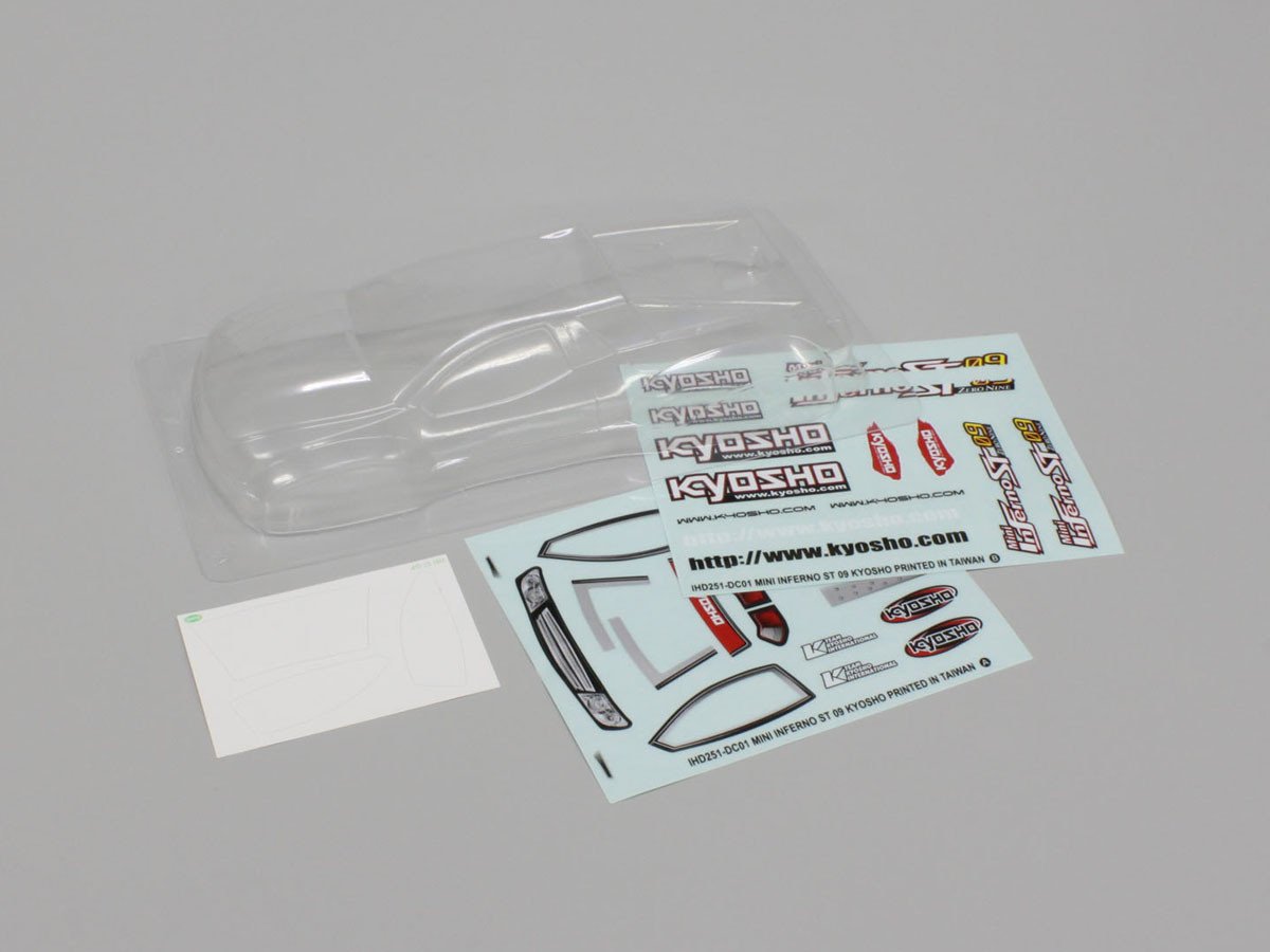 IHB253 Clear Body Set (Mini Inferno 09 ST) IHB253  - KYOSHO RC
