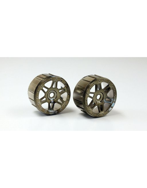 ISH111BC WHEEL (Psycho Kruiser)/BLACK CROME 2pcs ISH111BC  - KYOSHO RC