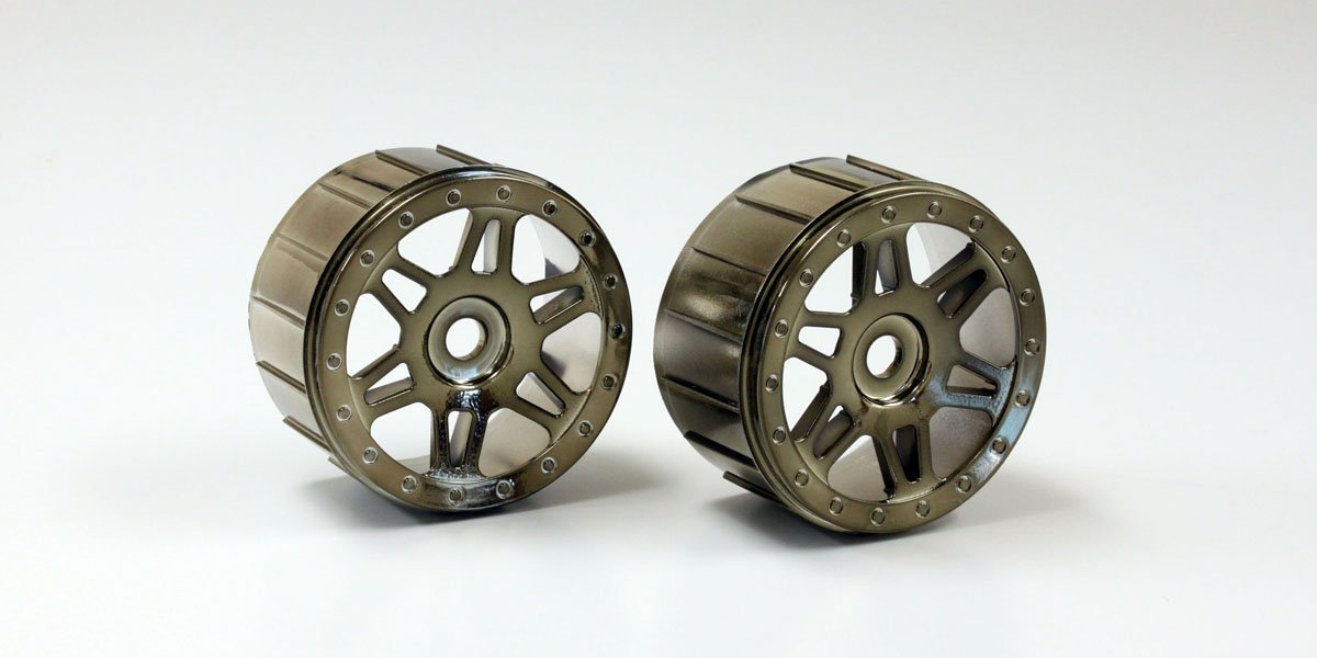 ISH111BC WHEEL (Psycho Kruiser)/BLACK CROME 2pcs ISH111BC  - KYOSHO RC
