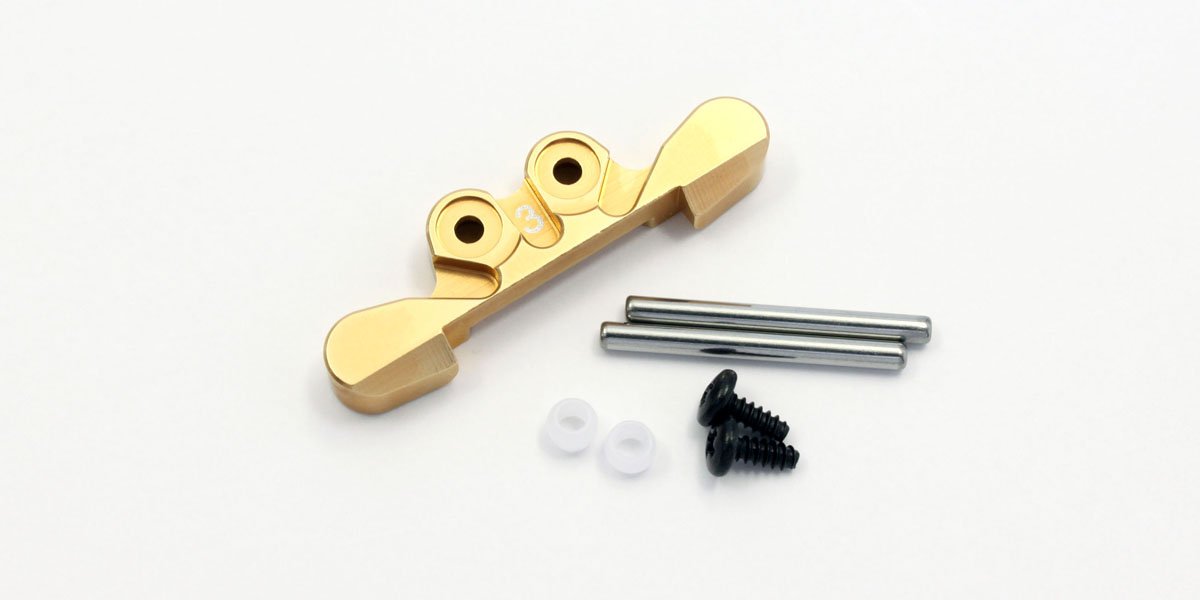 MBW025G-3 Aluminum Rear Sus Mount (3-deg/Gold) MBW025G-3  - KYOSHO RC