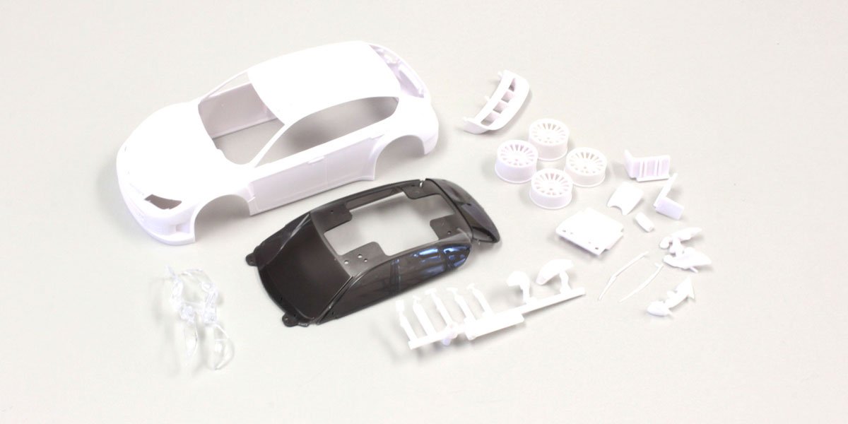 MZN160 SUBARU IMPREZA WRC2008 White body(w/Rim) MZN160  - KYOSHO RC