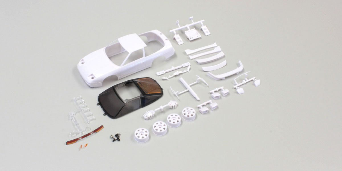 MZN179 NISSAN 180SX White body set(w/Wheels) MZN179  - KYOSHO RC