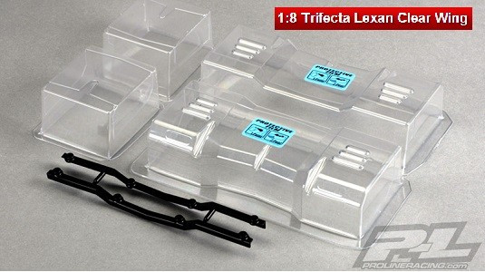 Proline 1:8 Trifecta Lexan Clear Wing
