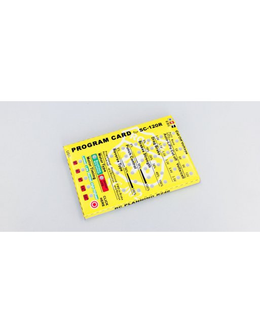R246-8342 Program Card for SC-120R R246-8342  - KYOSHO RC
