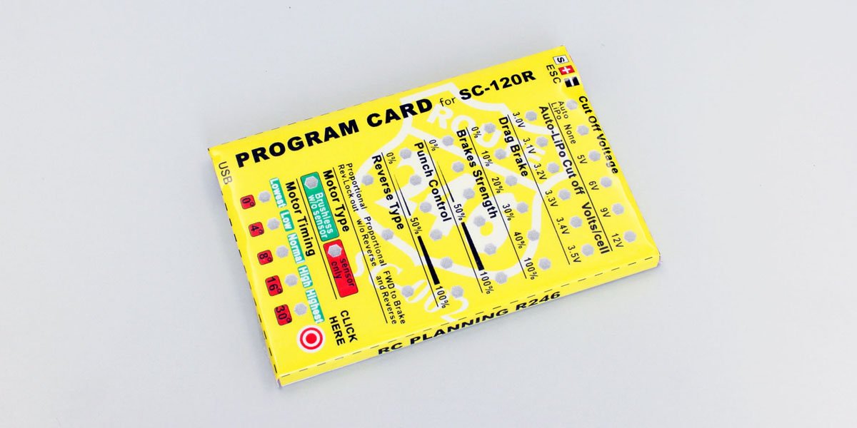 R246-8342 Program Card for SC-120R R246-8342  - KYOSHO RC