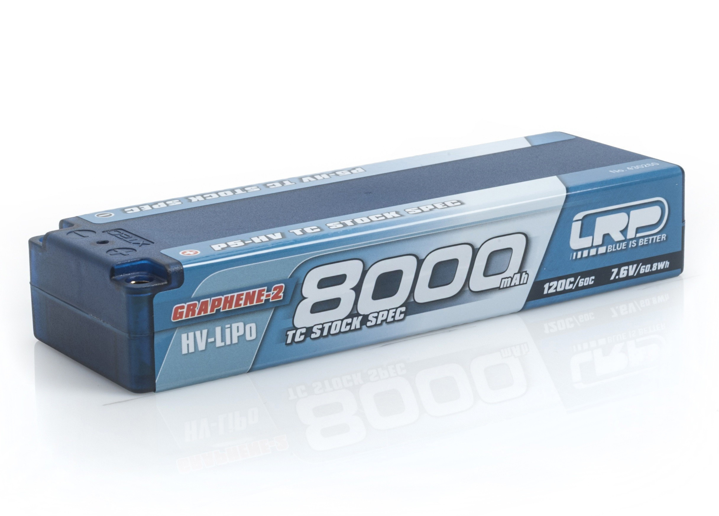 LRP P5-HV TC Stock Spec GRAPHENE-2 8000mAh Hardcase battery - 7.6V LiPo - 120C/60C