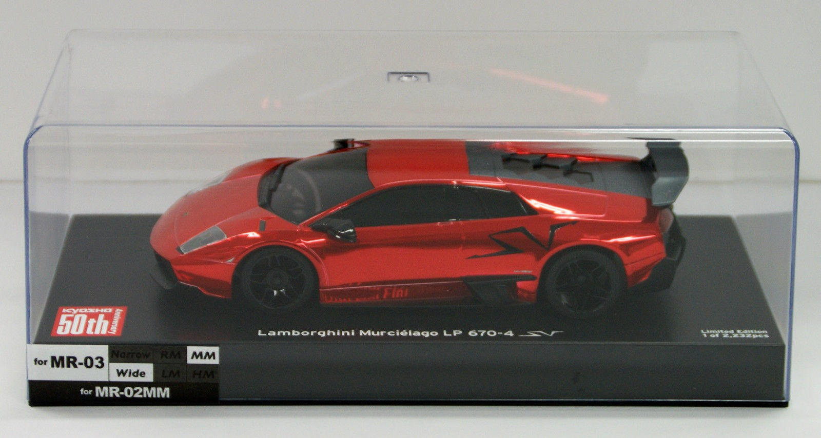 ASC MR03 W-MM LAMBO SV LP 670 50TH ( CHROME RED )
