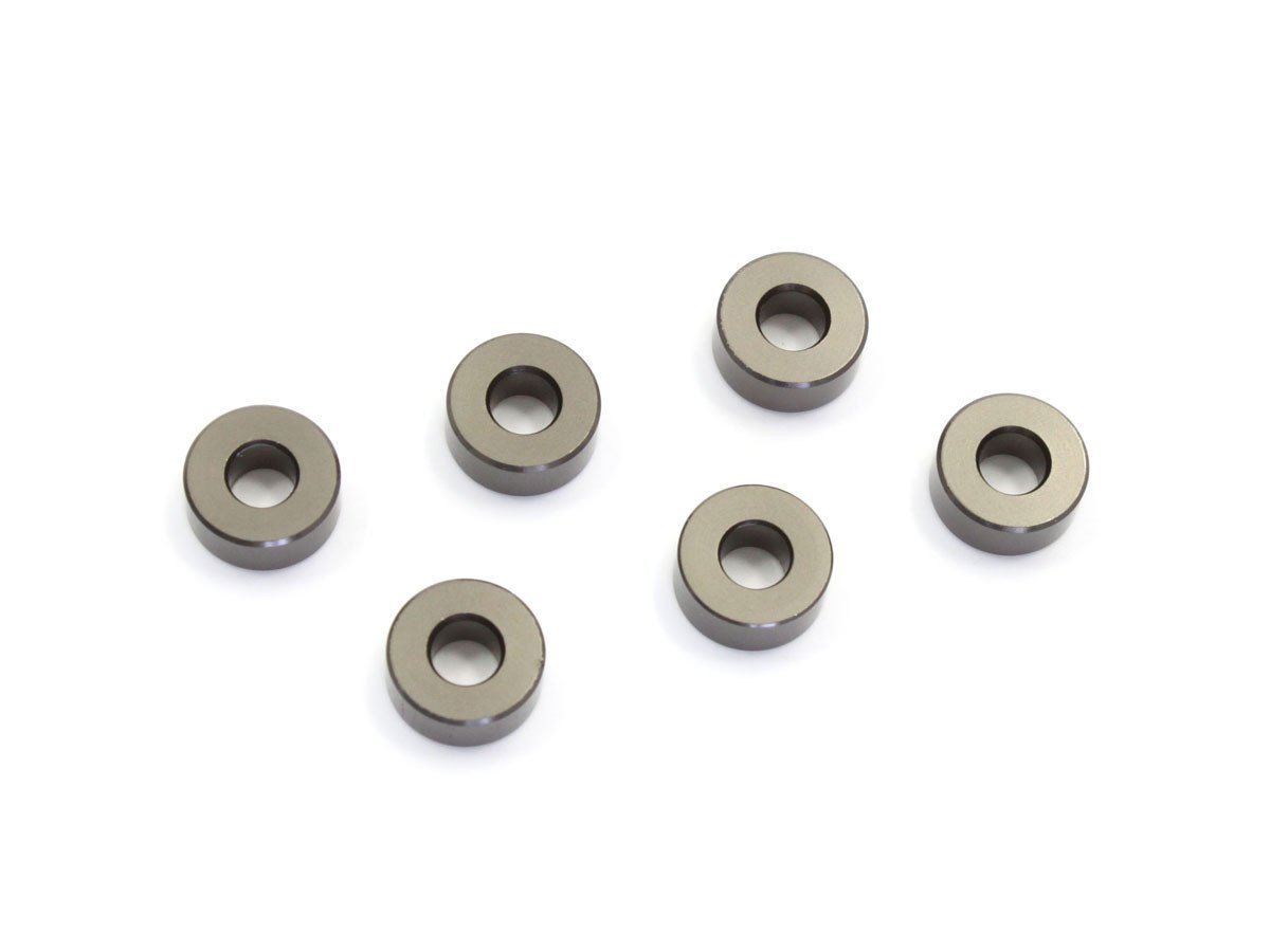 W0143GM Aluminum Collar (3x7x3mm/Gunmetal/6pcs) W0143GM  - KYOSHO RC