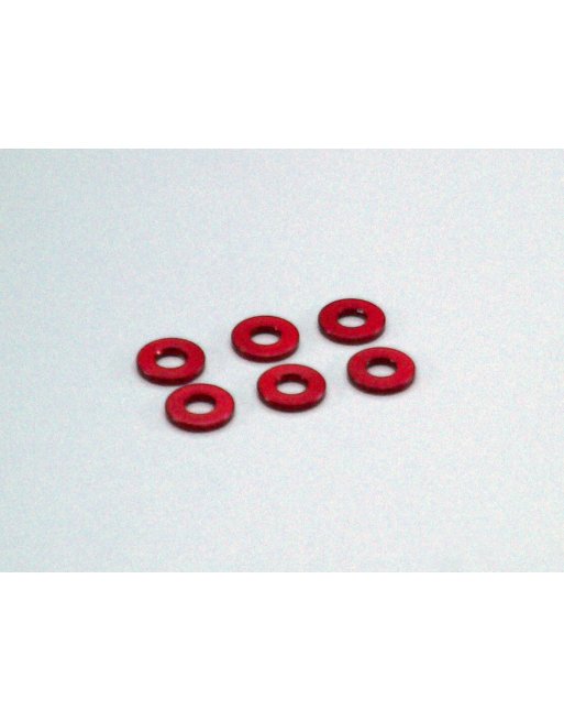 W0145R Aluminum Collar (3x7x1/RED/6Pcs) W0145R  - KYOSHO RC