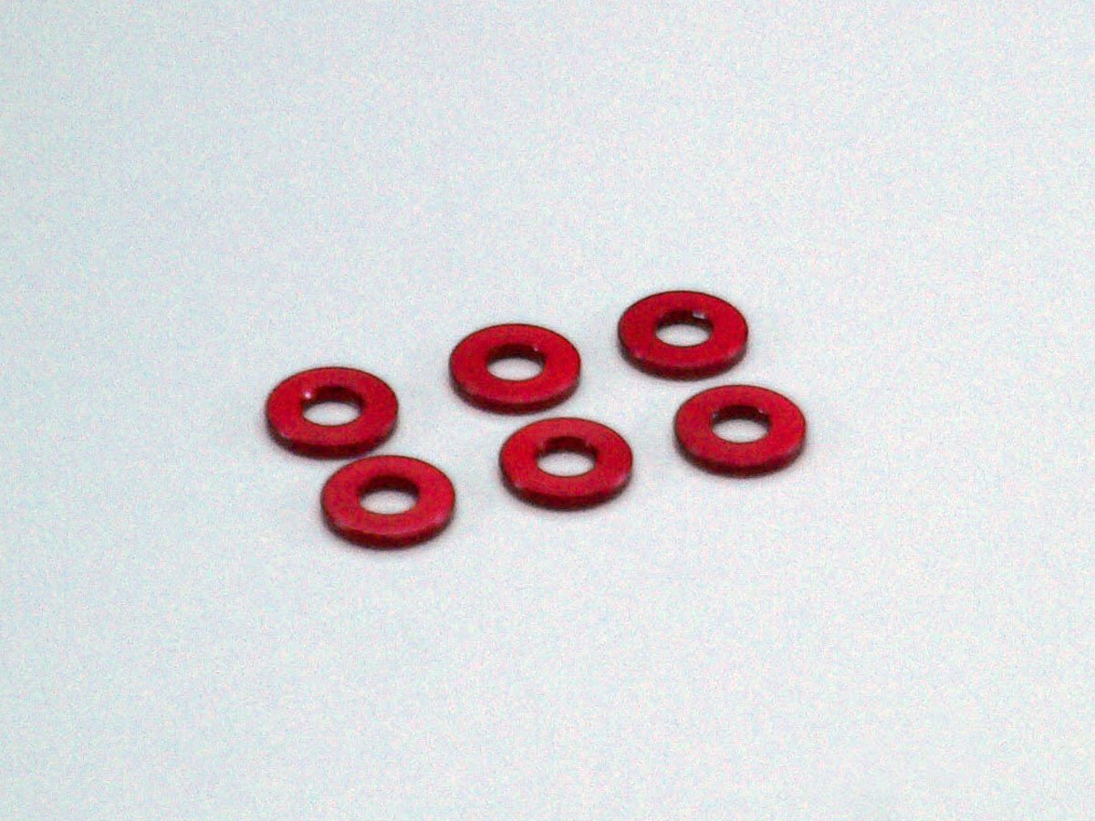 W0145R Aluminum Collar (3x7x1/RED/6Pcs) W0145R  - KYOSHO RC