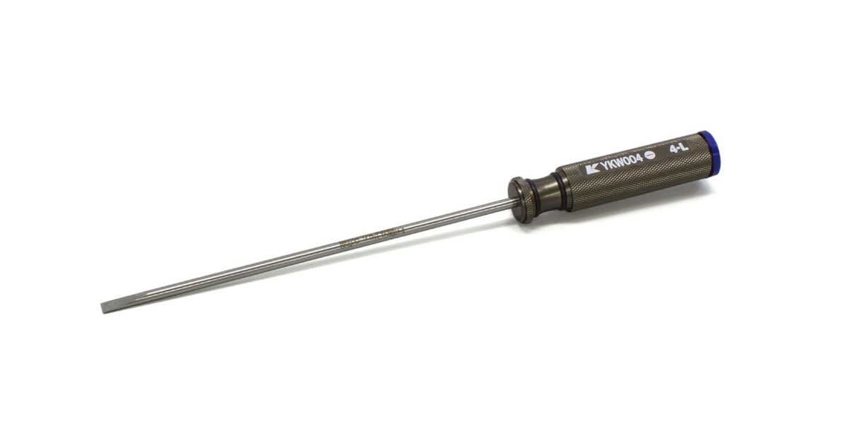 YKW004 KANAI TOOL ScrewDriver(Flat/4mm/Long) YKW004B  - KYOSHO RC