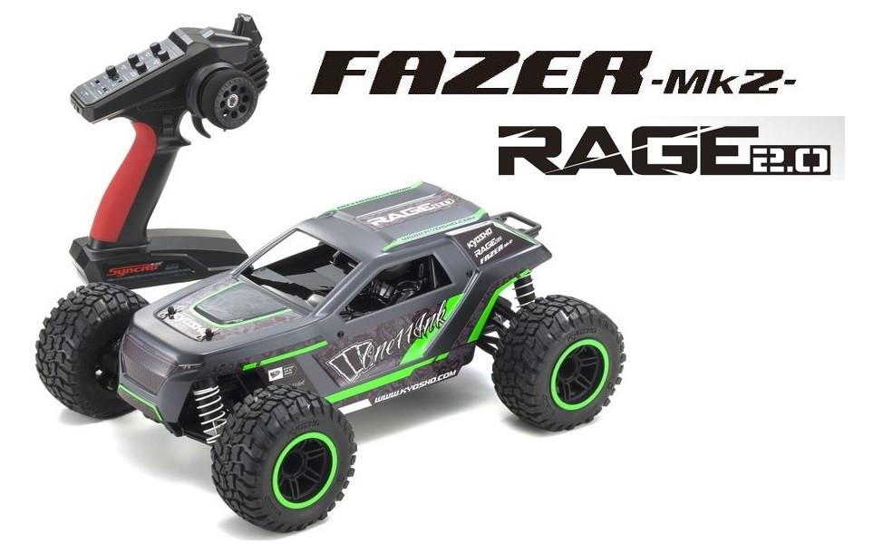 34411T2 Kyosho FAZER Mk2 RAGE2.0 Color Type 2 1/10 EP 4WD Truck Readyset RTR