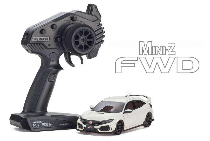 32424W FWD Kyosho MINI-Z Honda CIVIC Type R Championship White Readyset RTR