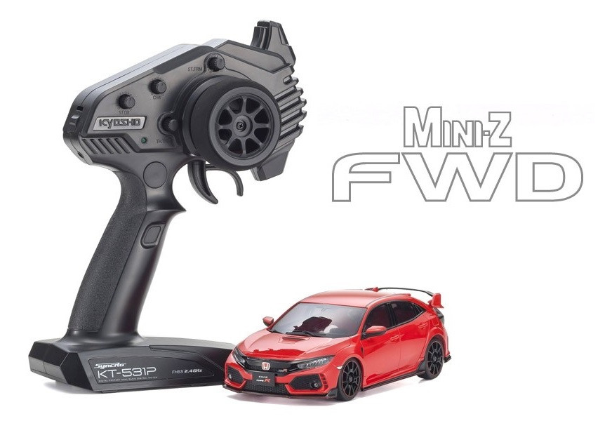 32424R FWD Kyosho MINI-Z Honda CIVIC Type R Flame Red Readyset RTR