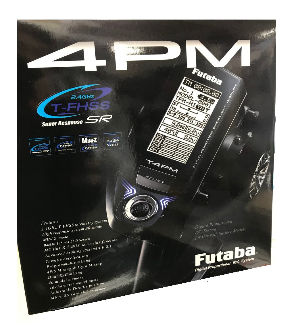 Futaba 4PM 2.4GHz 4-Channel Surface Transmitter w/ R334SBS Receiver x2
