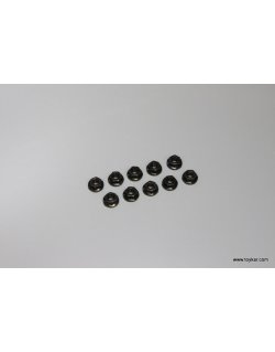 1-N3037F Nut(M3x3.7) Flanged (10pcs)