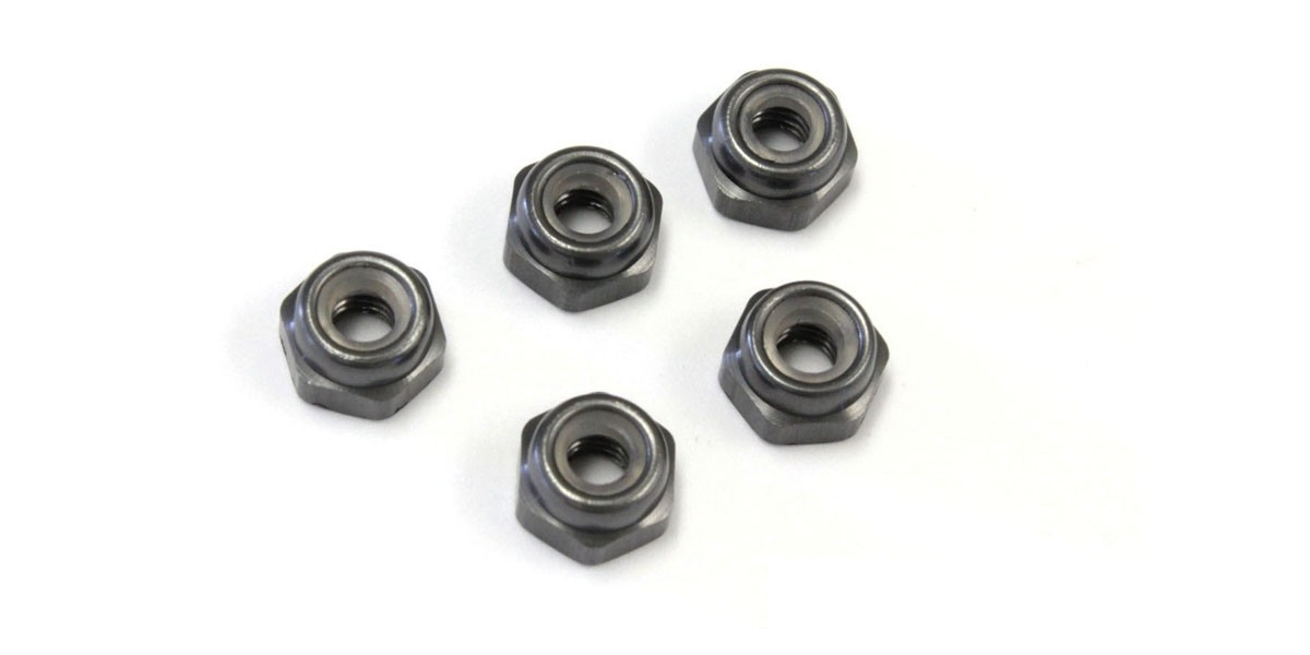 1-N2630NA-GM NUT(M2.6X3.0)NYLON ALU GUNMETA