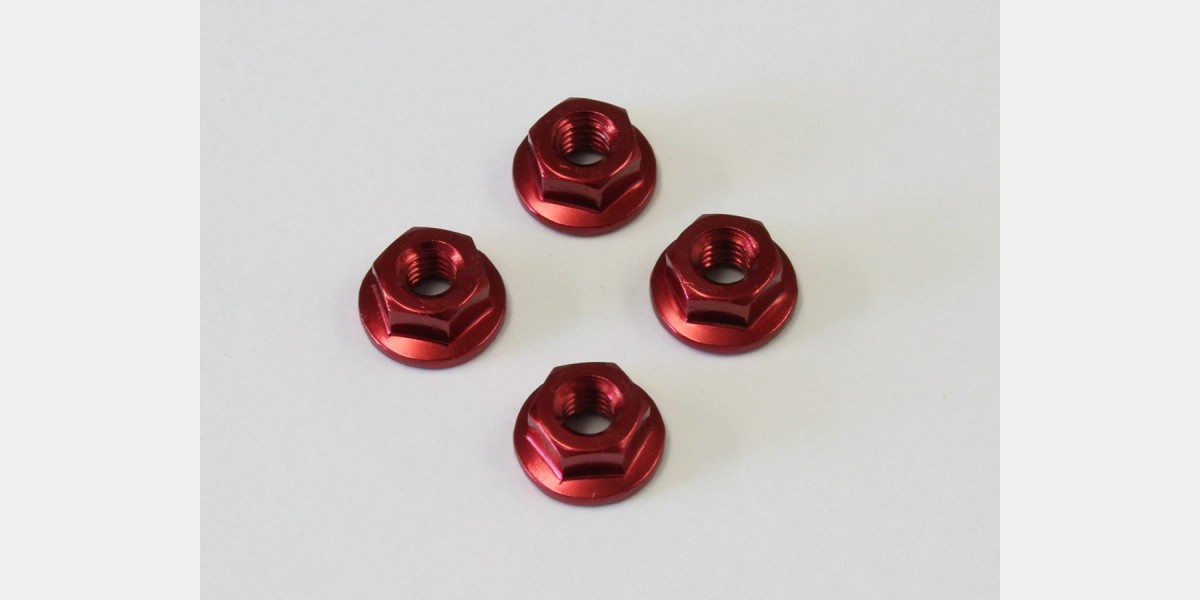 1-N4045FA-R Nut(M4x4.5)Flanged(Aluminum/Re