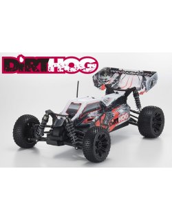 34351T2 Kyosho Dirthog 1/10 Electric Powered R/C 4WD Racing Buggy EP Fazer Readyset T2 Red