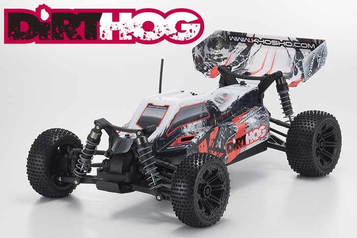 34351T2 Kyosho Dirthog 1/10 Electric Powered R/C 4WD Racing Buggy EP Fazer Readyset T2 Red