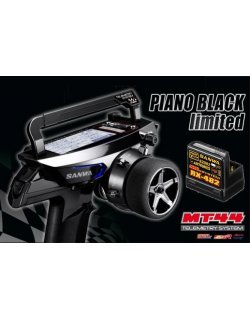 Sanwa MT44 Piano Black w/ RX-482 FH4T/FH3 4-Channel 2.4GHz Radio System MT44UVBK