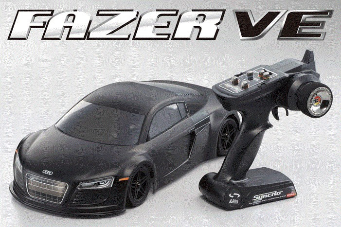 1/10 FAZER AUDI R8 Matte Black VE READYSER