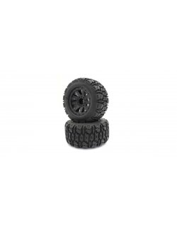 NTTH001BK Premaunted Tire(Nitro Tracker/Black/2pcs)