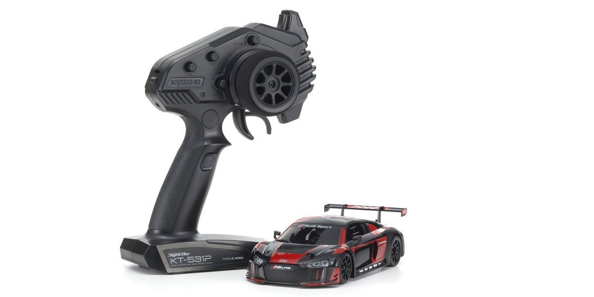 32323BKR MINI-Z RWD Audi R8 LMS 2016 “Black/Red” Readyset RTR