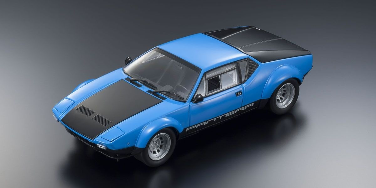 08853BL KYOSHO ORIGINAL 1/18 scale De Tomaso Pantera GT4 (Blue/Black)