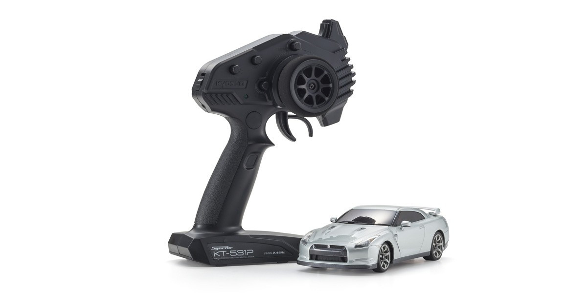 32331S MINI-Z RWD NISSAN GT-R (R35) Ultimate Metal Silver Readyset RTR