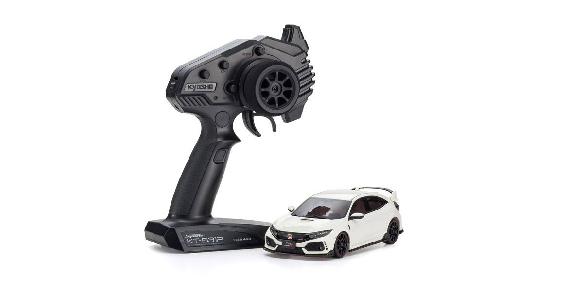 32613W MINI-Z AWD Honda CIVIC Type R White Readyset