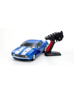 34418T1 1969 Chevy® Camaro® Z/28 1/10 Scale Radio Controlled Electric Powered 4WD FAZER Mk2 FZ02L Series Readyset Le Mans Blue