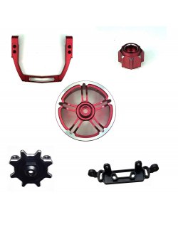 Sanwa M17 Aluminium Option Parts Red colour