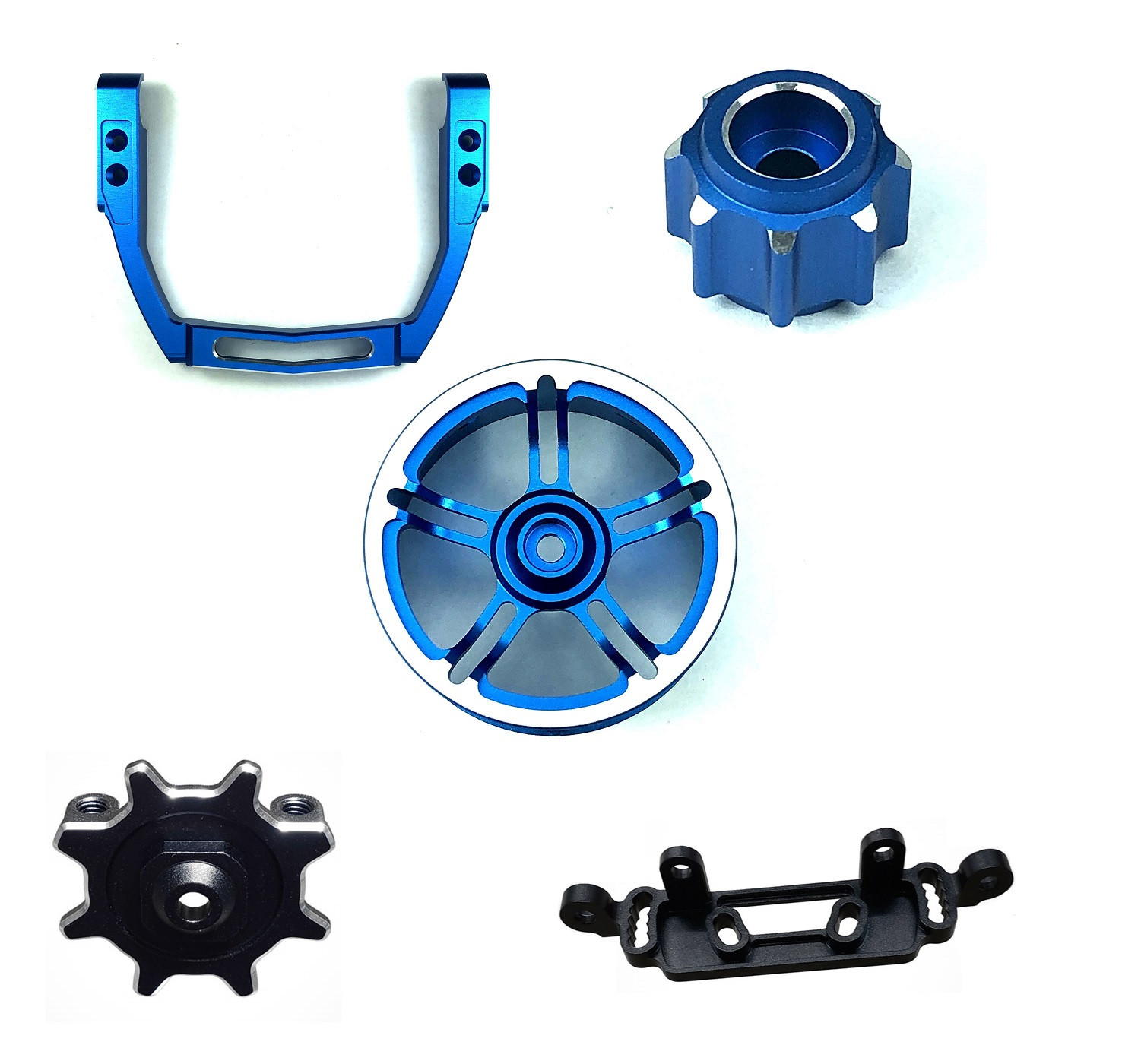 Sanwa M17 Aluminium Option Part Blue Colour