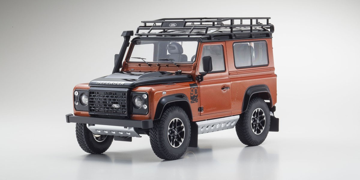 08901P KYOSHO 1/18scale Land Rover Defender 90 Adventure Phoenix Orange