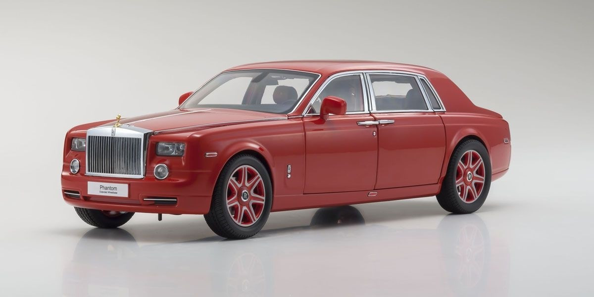 08841LR KYOSHO ORIGINAL 1/18scale Rolls-Royce Phantom EXTENDED WHEEL BASE (Light red)