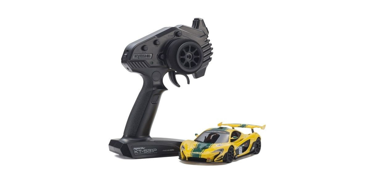 32324YG McLaren P1™ GTR MINI-Z RWD Yellow/Green Readyset RTR